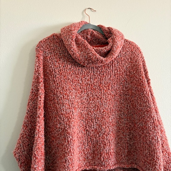 Free People Turtleneck Sweater Women’s Oversized BFF Pullover, Orange, X-Small - Picture 3 of 13